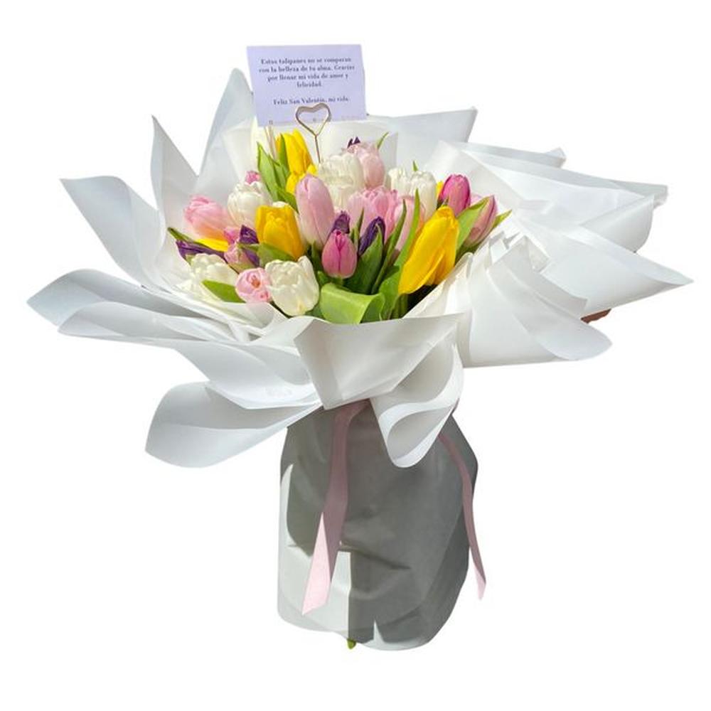 Ramo Antonia - 50 Tulipanes - Ramo de Flores Buchon