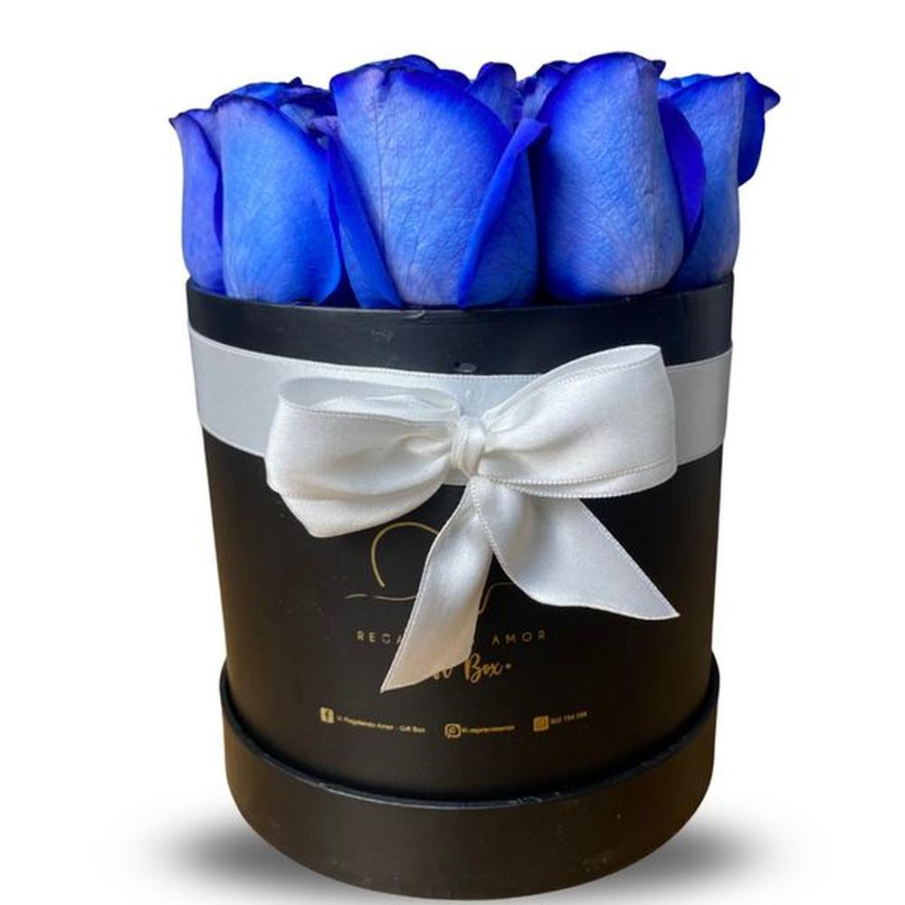 Box Clasico 12 Rosas Azules - Box Floral