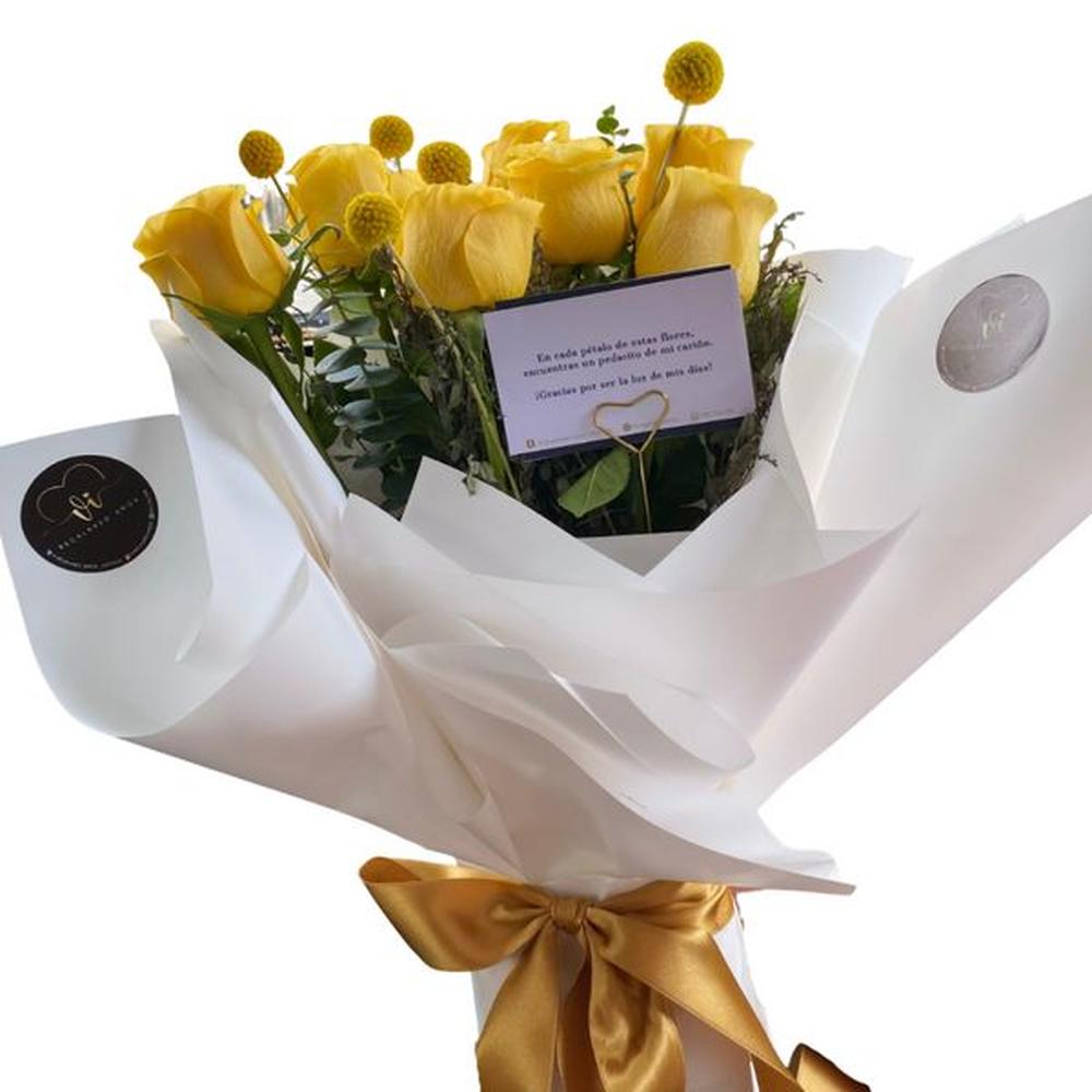 Ramo Estrella Floral - Flores Amarillas - Rosas Amarillas