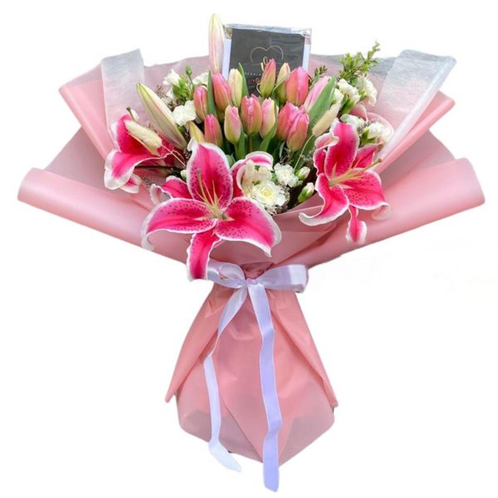 Ramo Imperial de 15 tulipanes aleatorios - Ramo de Flores