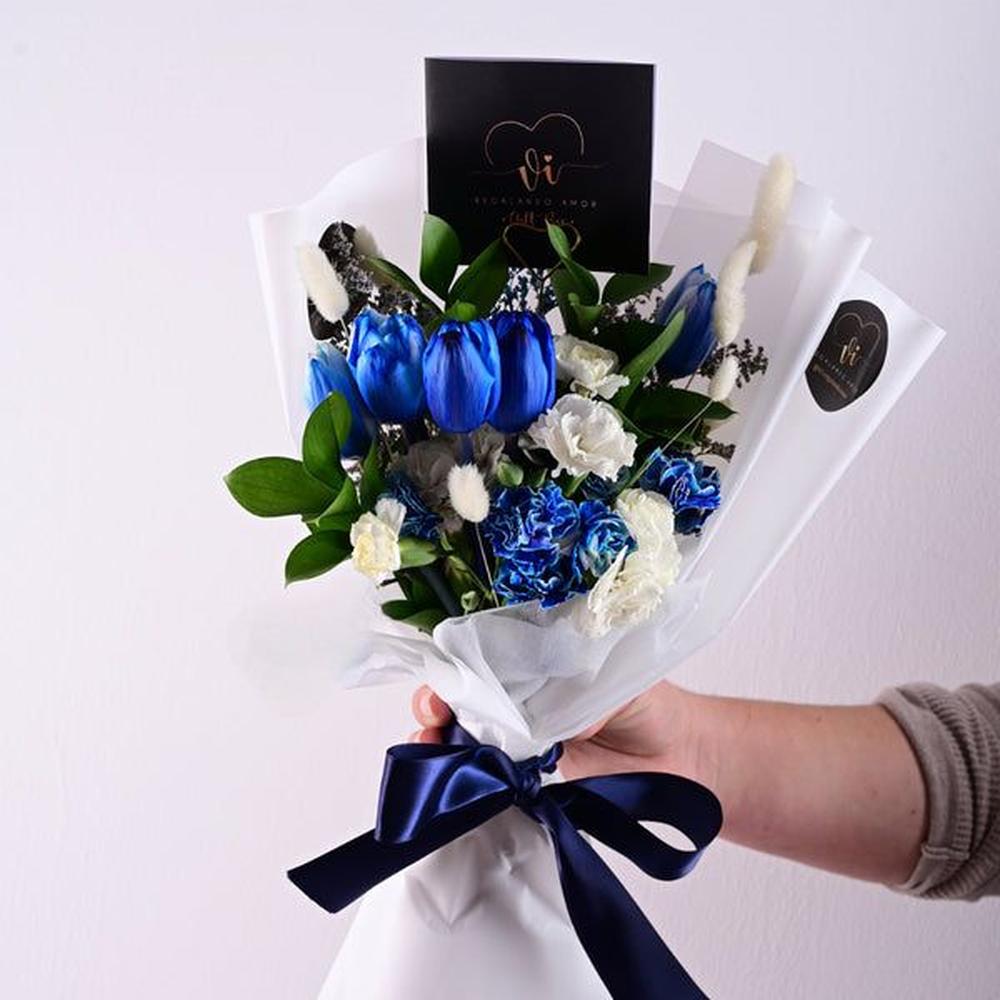 Ramo Azulea - Tulipanes Azules - Ramo de Flores