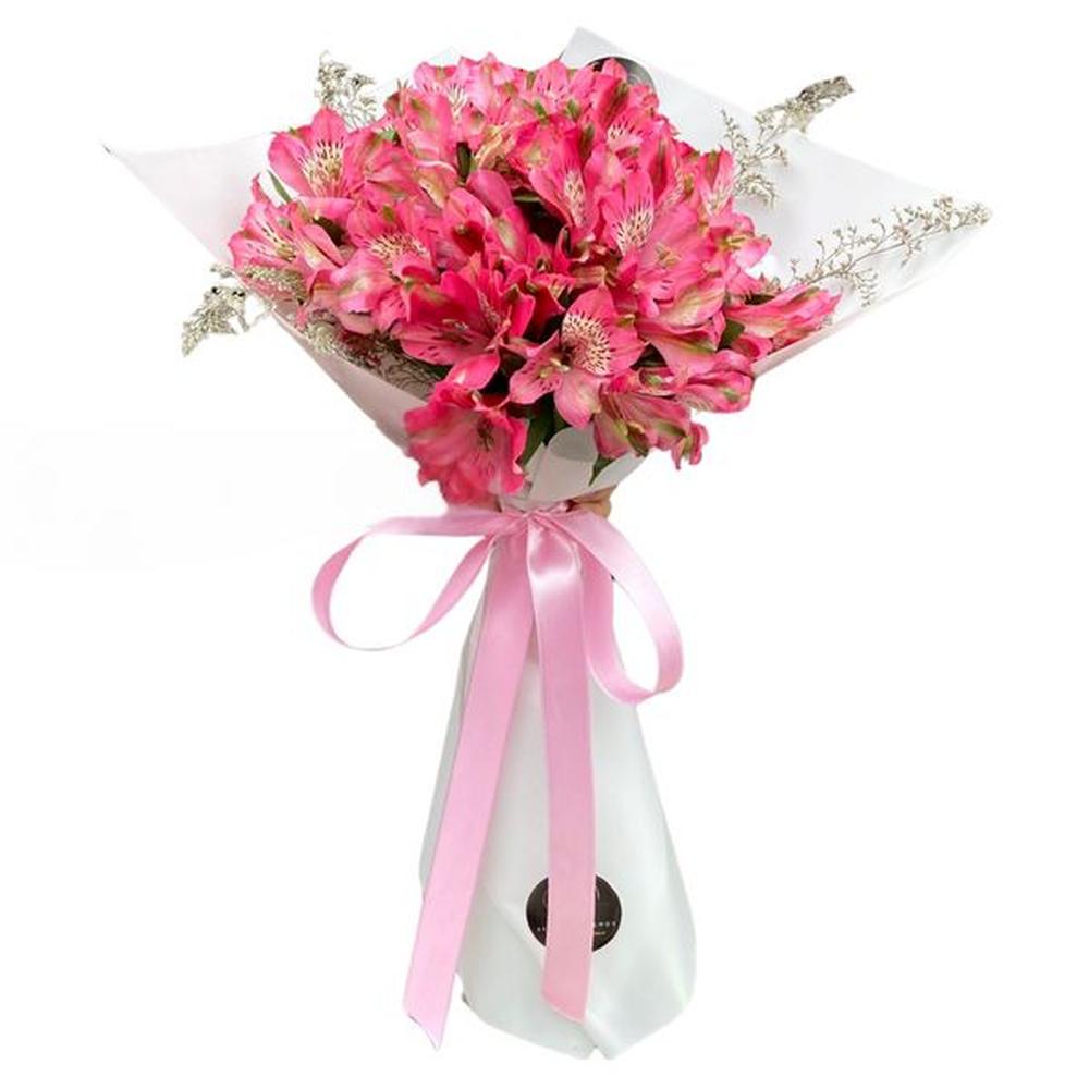 Ramo Melia - Ramo de astromelias rosadas- Ramo de Flores