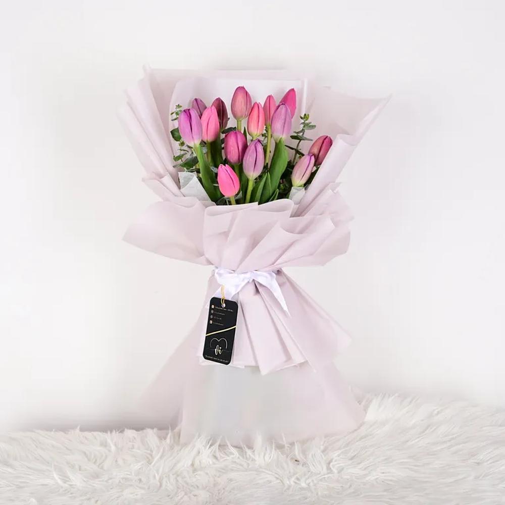 Ramo Giorgia  15 Tulipanes Aleatorios - Ramo de Flores