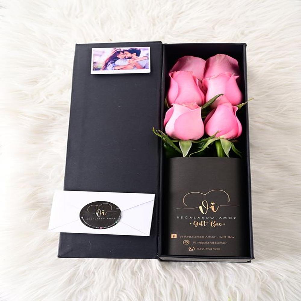 Box Luxury rosas fusión - Arreglo Floral - Ramo de Flores