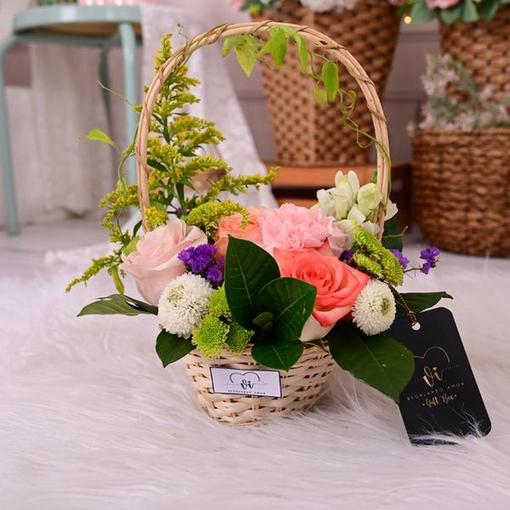 MIni Canasta Amber - Flores