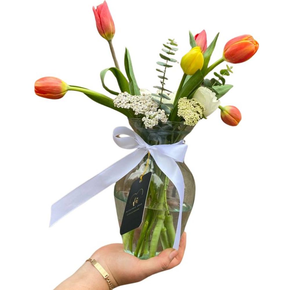 Florero Lali - Tulipanes - Arreglo Floral