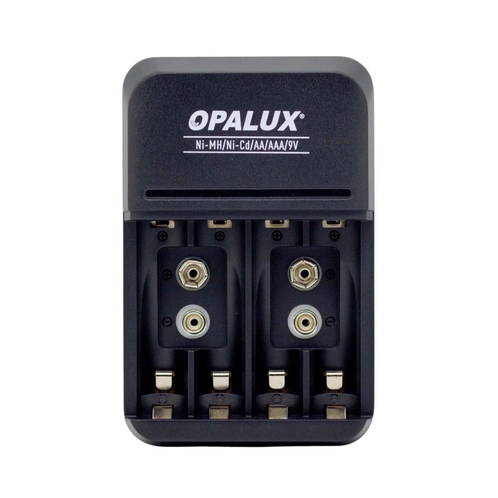 Cargador de Pilas AA AAA 9V OP-BC8021 OPALUX