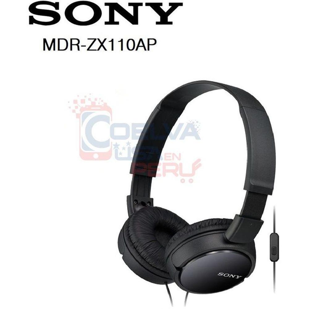 Audífono Sony MDR-ZX110AP con Micrófono - Negro