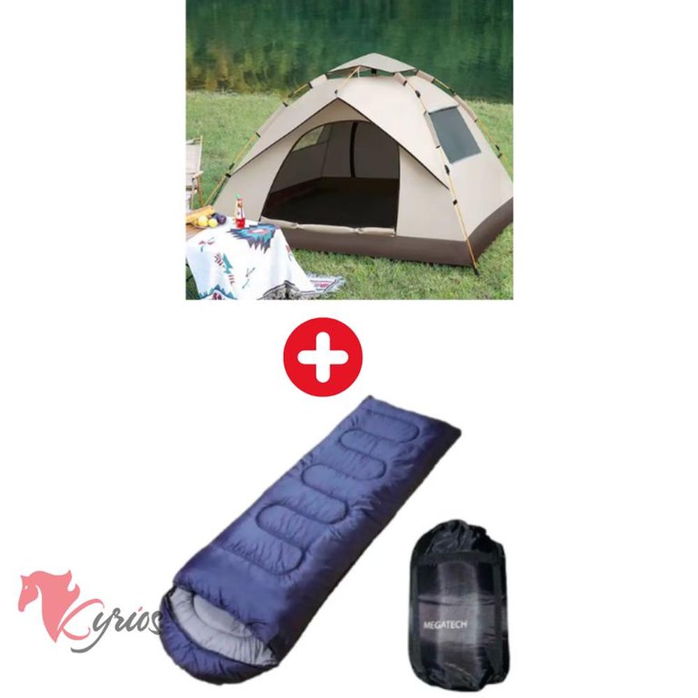 Carpa Modelo Casa + Bolsa De Dormir 400 MG Standard Multicolor Carpa Modelo Casa + Bolsa De Dormir 400 MG Standard Multicolor