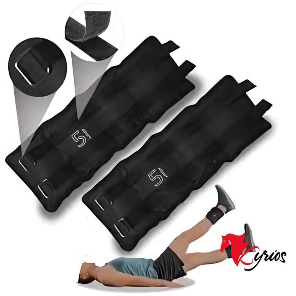 PAR DE TOBILLERAS DE MEDIO KG PARA ENTRENAMIENTO Standard Negro PAR DE TOBILLERAS DE MEDIO KG PARA ENTRENAMIENTO Standard Negro