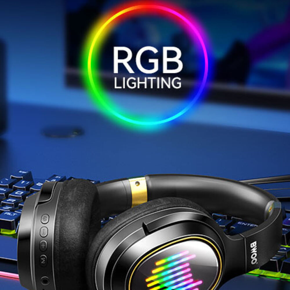 AUDIFONOS INALAMBRICOS CON CANCELACION DE RUIDO RGB BT V54 BW586 BWOO