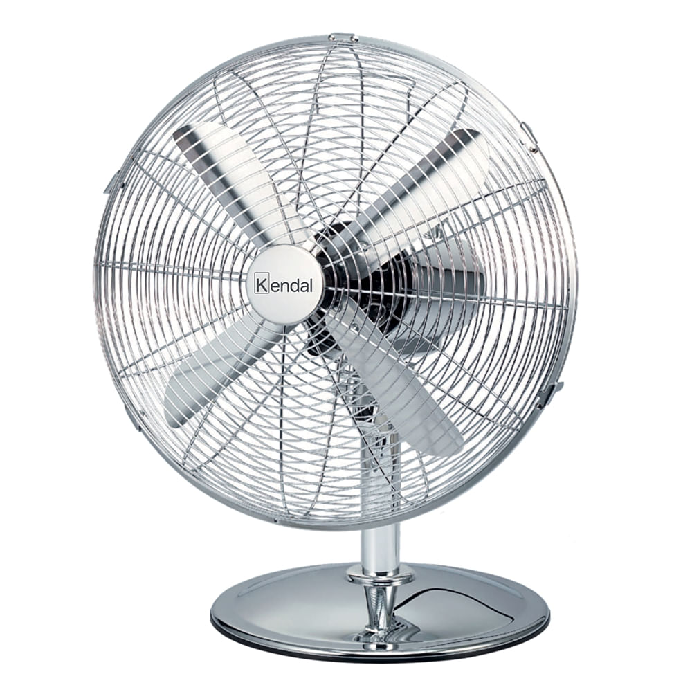 Ventilador Sobremesa KENDAL zf1214d-ii Metalico 12 pulgadas Cromado Potencia 45W