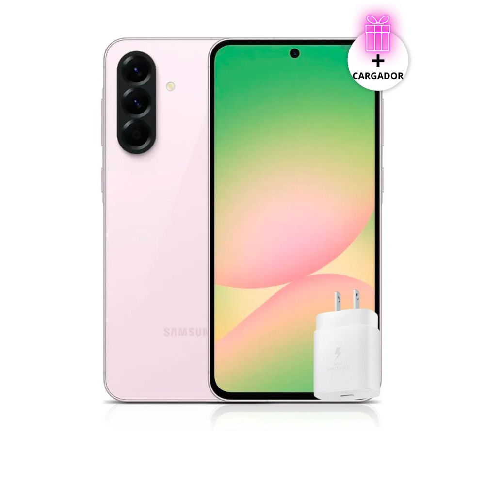 Celular Samsung Galaxy A56 5G 12RAM-256GB Color Rosado con Cargador Celular Samsung Galaxy A56 5G 12RAM-256GB Color Rosado con Cargador