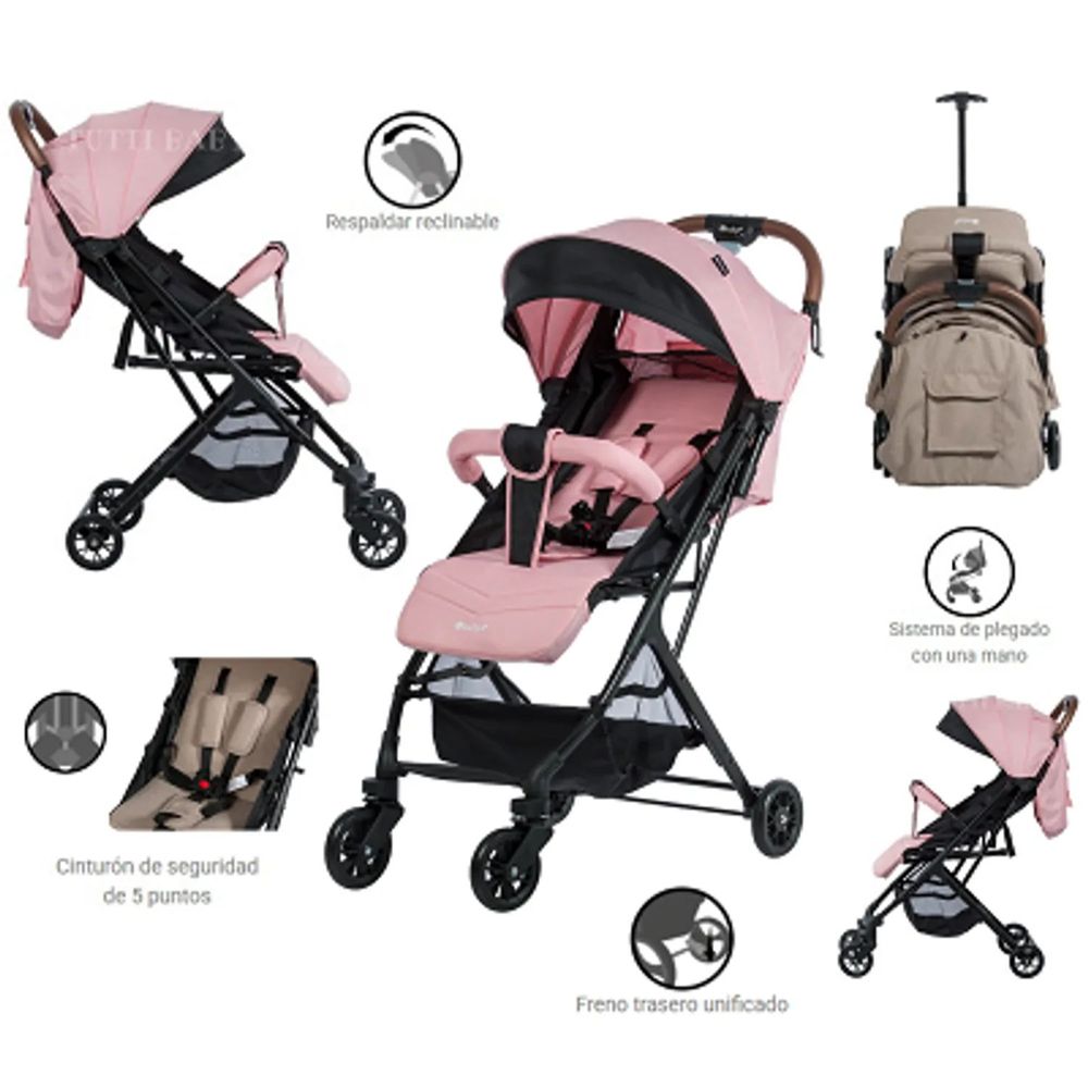 Coche Maleta Ebaby Kalan Rosado Oechsle