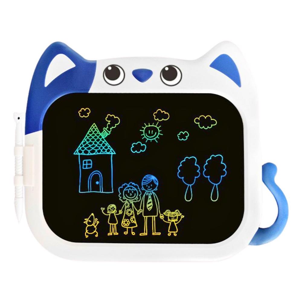 Tableta de Escritura LCD 10” Infantil con Diseño de Gato SX-K10 Azul