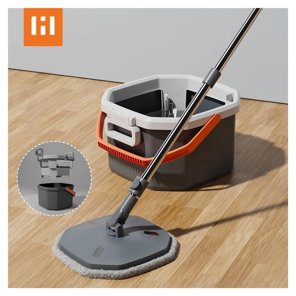 Trapeador Mágico 360° con Separación de Agua Limpia y Sucia