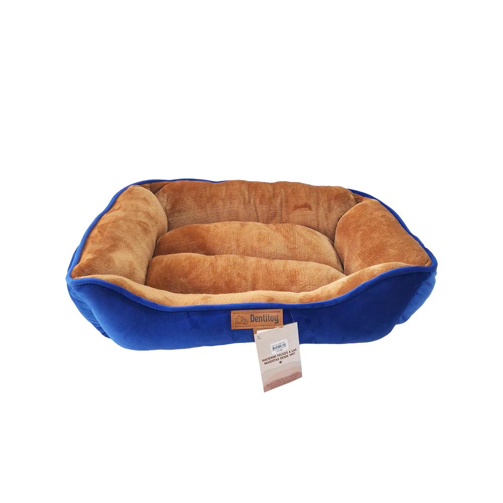 Cama Puff Milou Dentitoy Comfort Azul Talla L