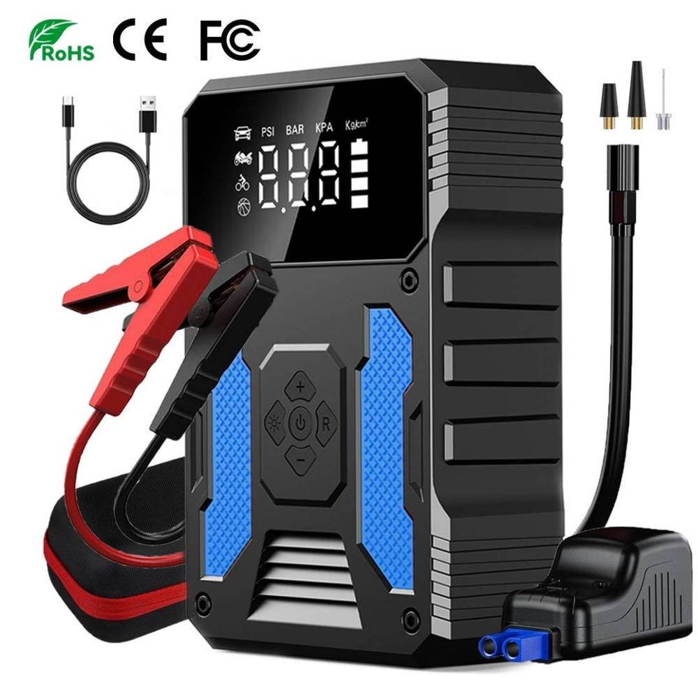 Arrancador de Batería 4 en 1 Cargador Luz Led Inflador 2025