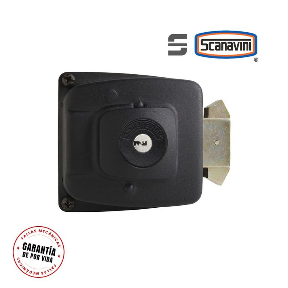Cerradura 2090 Blindada para puertas corredizas hasta 50mm esp. Negro