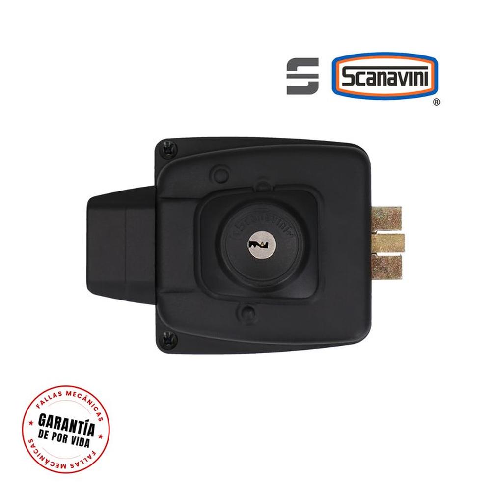 Cerradura 2050 eléctrica Blindada de sobreponer puertas hasta 50mm esp. Negro