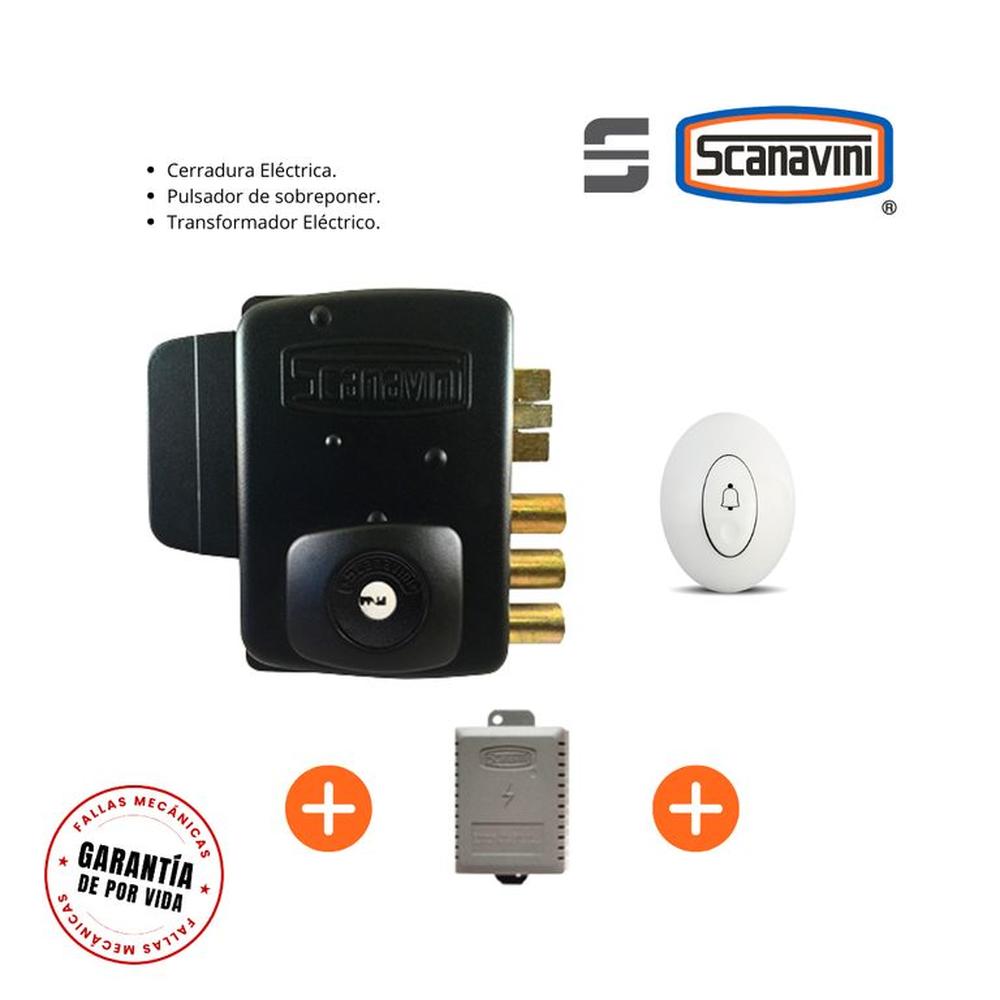 Cerradura de Sobreponer Electrica 2150 blindada abren hacia el interior