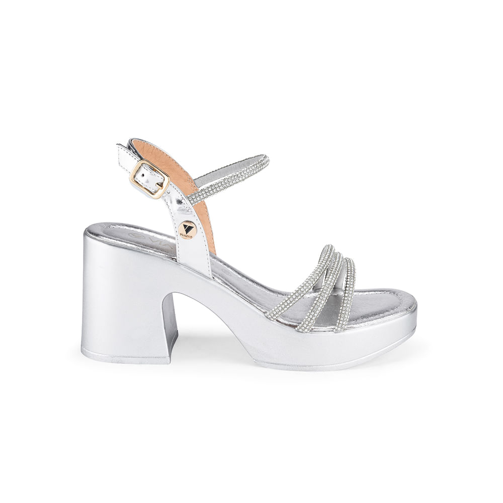 Sandalias Via Uno Mujer 2B760-11 Plata 36