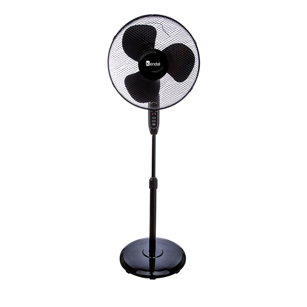 Ventilador Pedestal KENDAL 16 Pulgadas Con Control Remoto Oscilación Y Altura Ajustable Potencia 35W