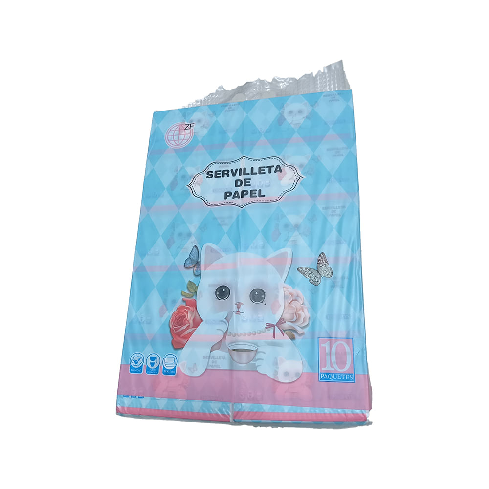 Servilletas Desechables Papel Tissue Paquete x 10