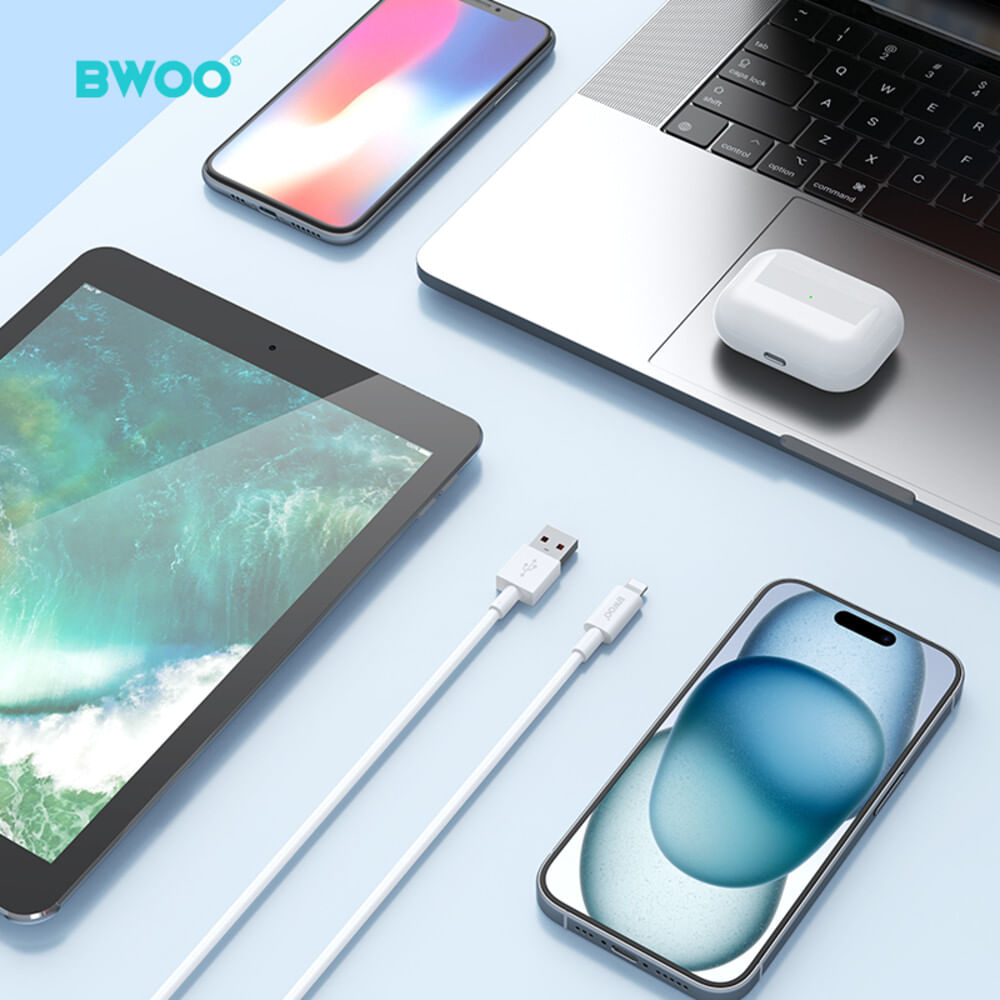 CABLE DE DATOS RÁPIDA USB A LIGHTNING X285L BWOO