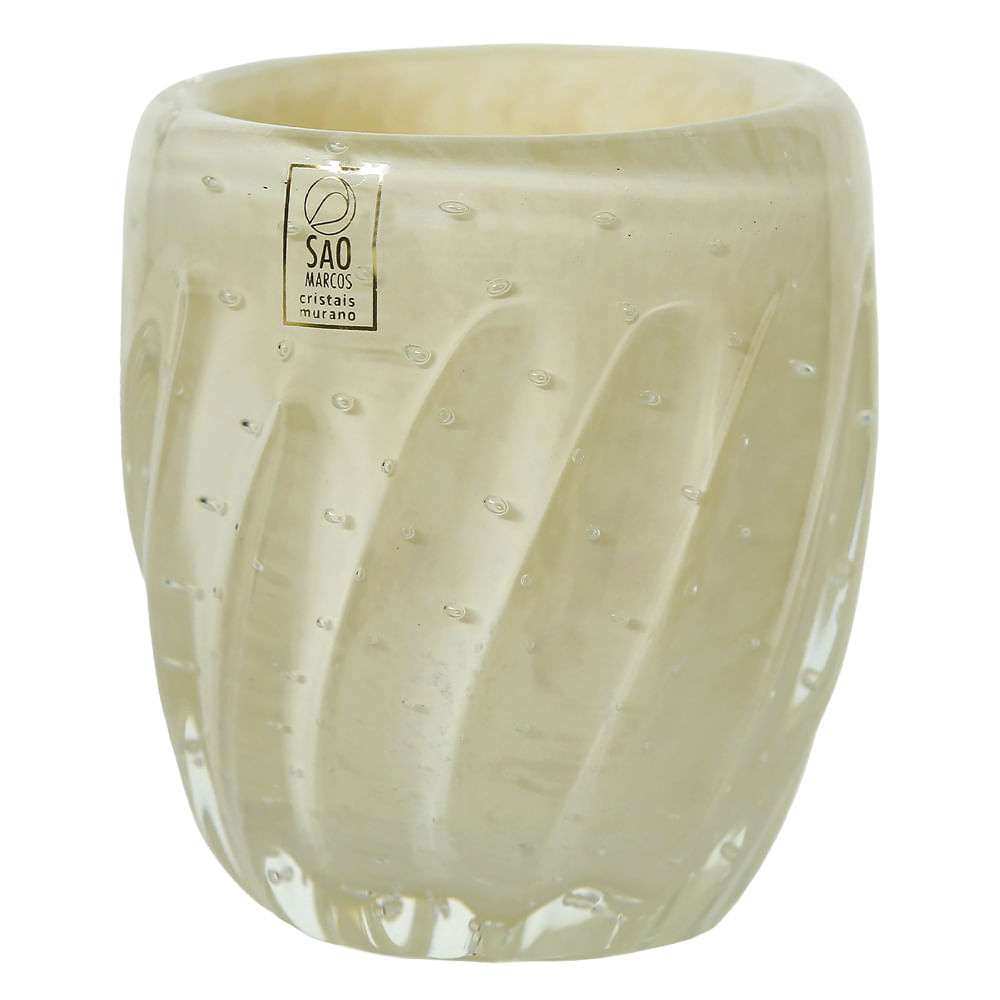 MINI CENTRO CREMA DE CRISTAL  11x9x9