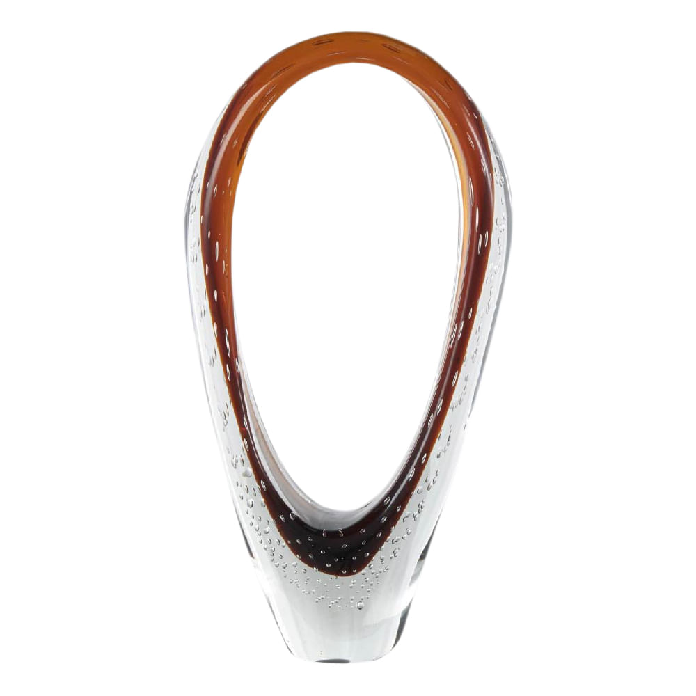 ESCULTURA DE VIDRIO 45x10x23