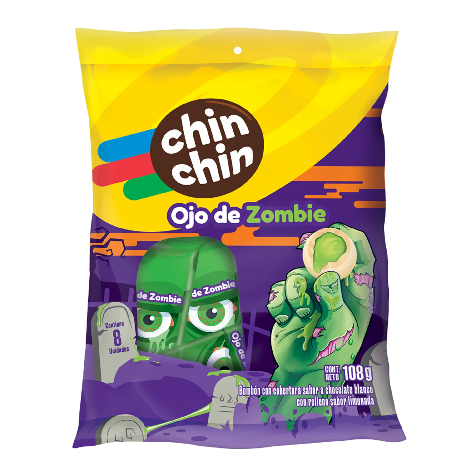 Grageas CHIN CHIN Ojo de Zombie Bolsa 108g