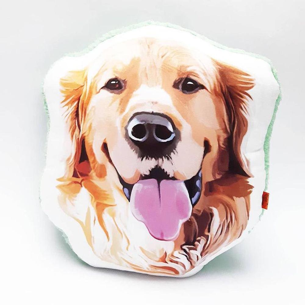 Almohada Decorativa - Qala Diseño - Perro Golden Retriever