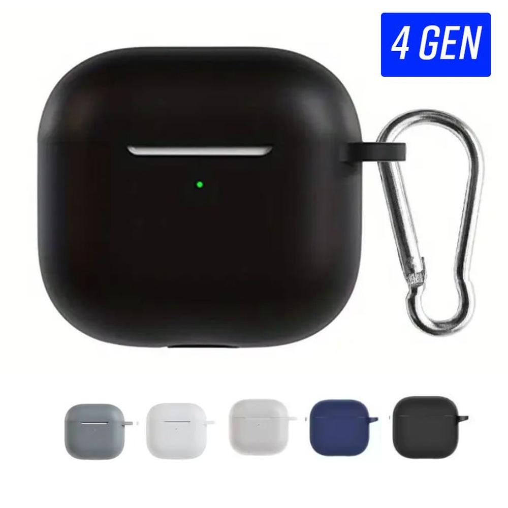 Case Silicona Para Airpods 4 Gen Pods con llavero