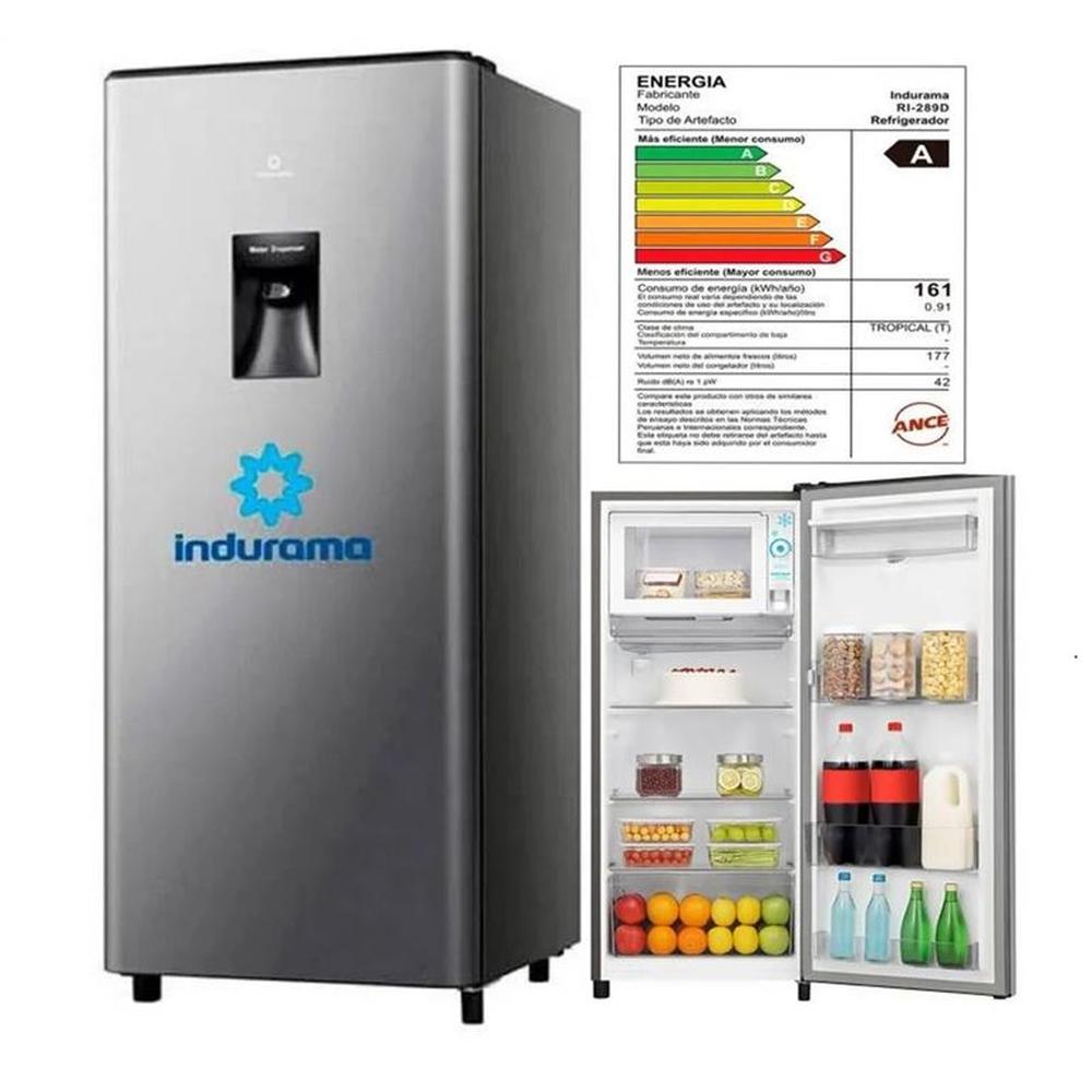 REFRIGERADORA INDURAMA RI-289D 177 LITROS PLOMO