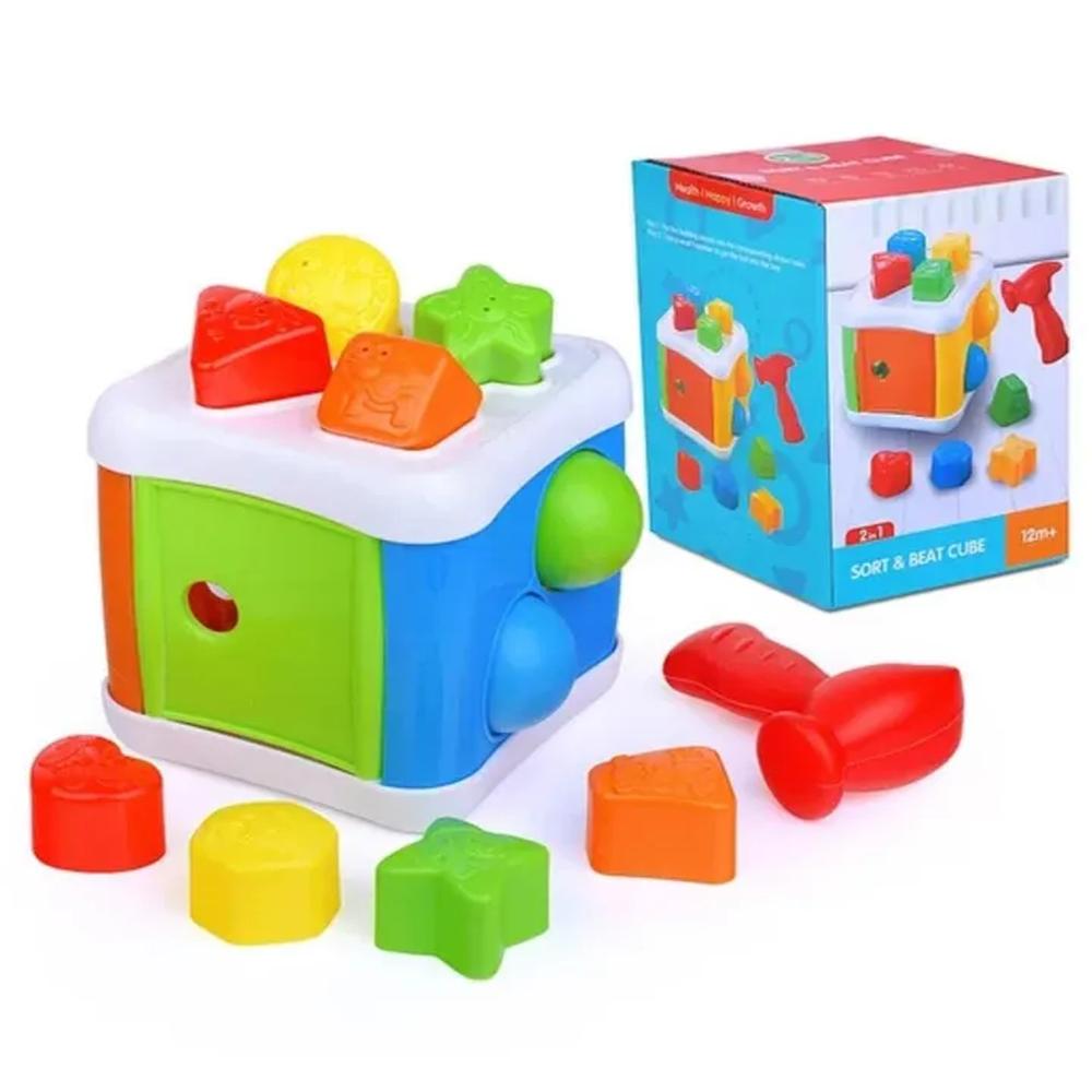Cubo de clasificación con martillo - bebes