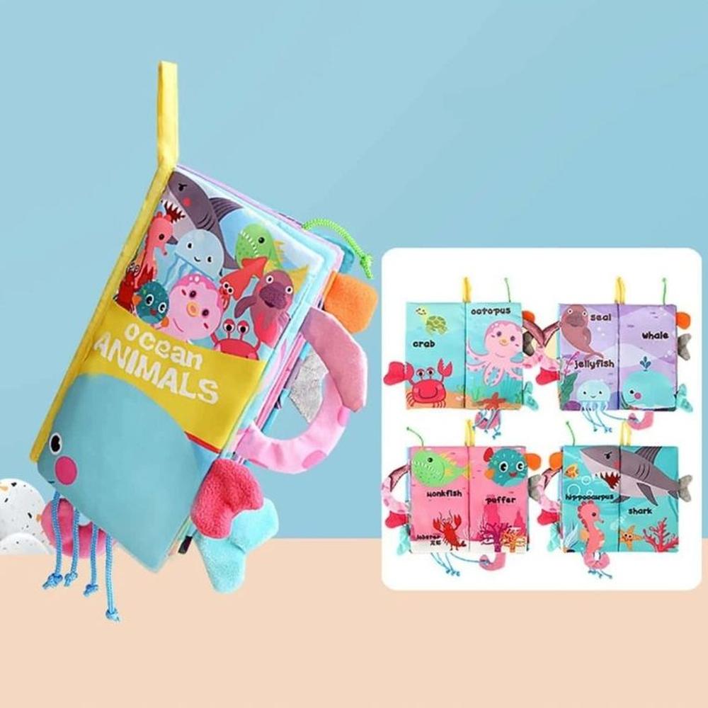 Libro de estimulación sensorial didáctico - marinos