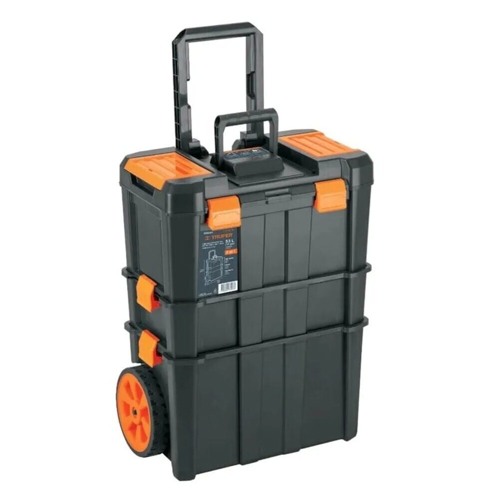 Caja para herramientas 3 en 1 desmontable con Ruedas TRUPER
