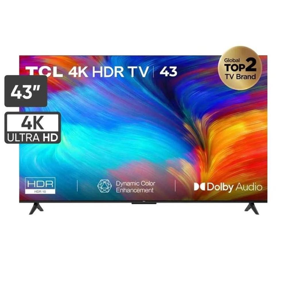 TELEVISOR TCL 43” HDR 4K LED SMART TV 43P635 GOOGLE TV