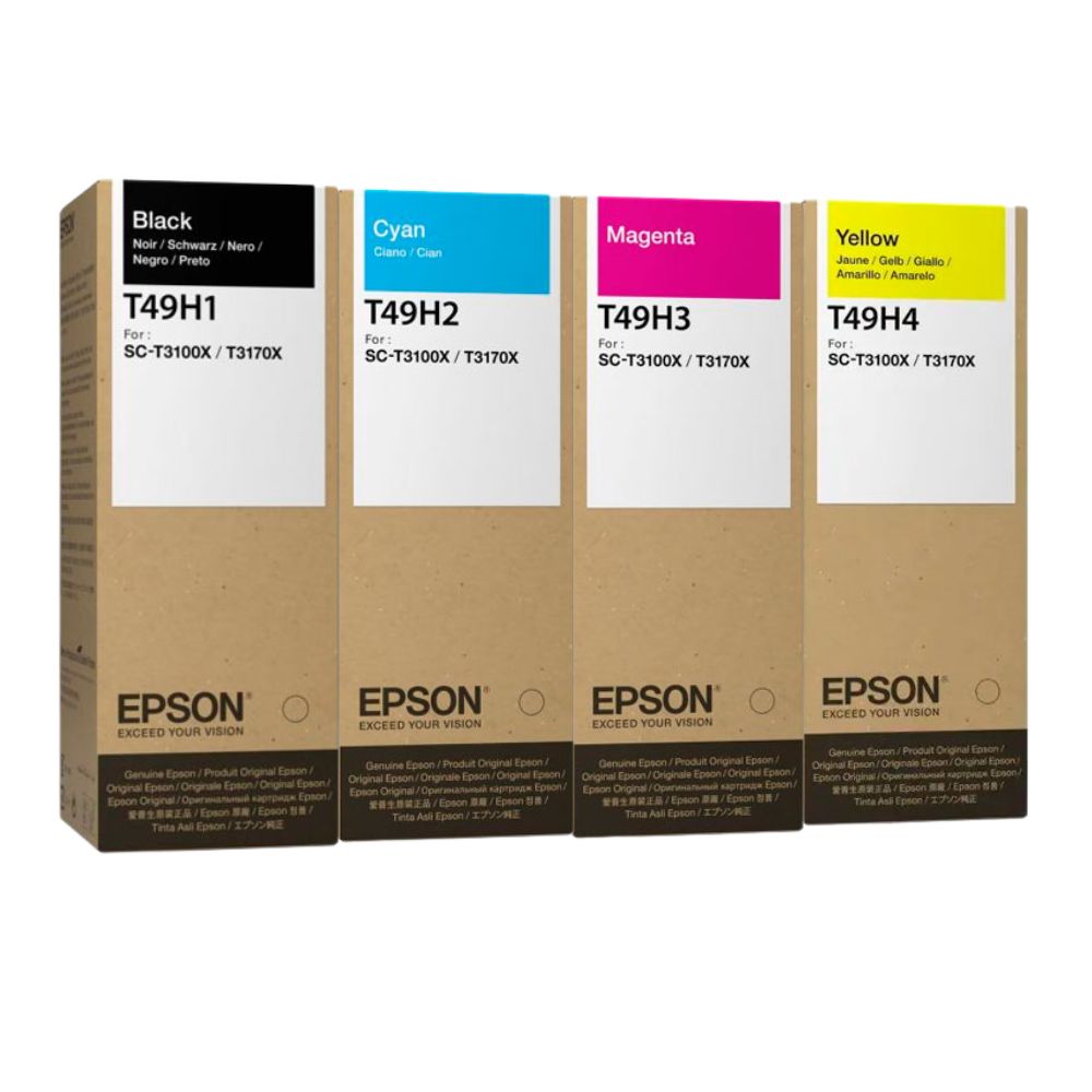 KIT TINTA EPSON T49H NEGRO Y COLORES 140ML SC-T3100X T3170X