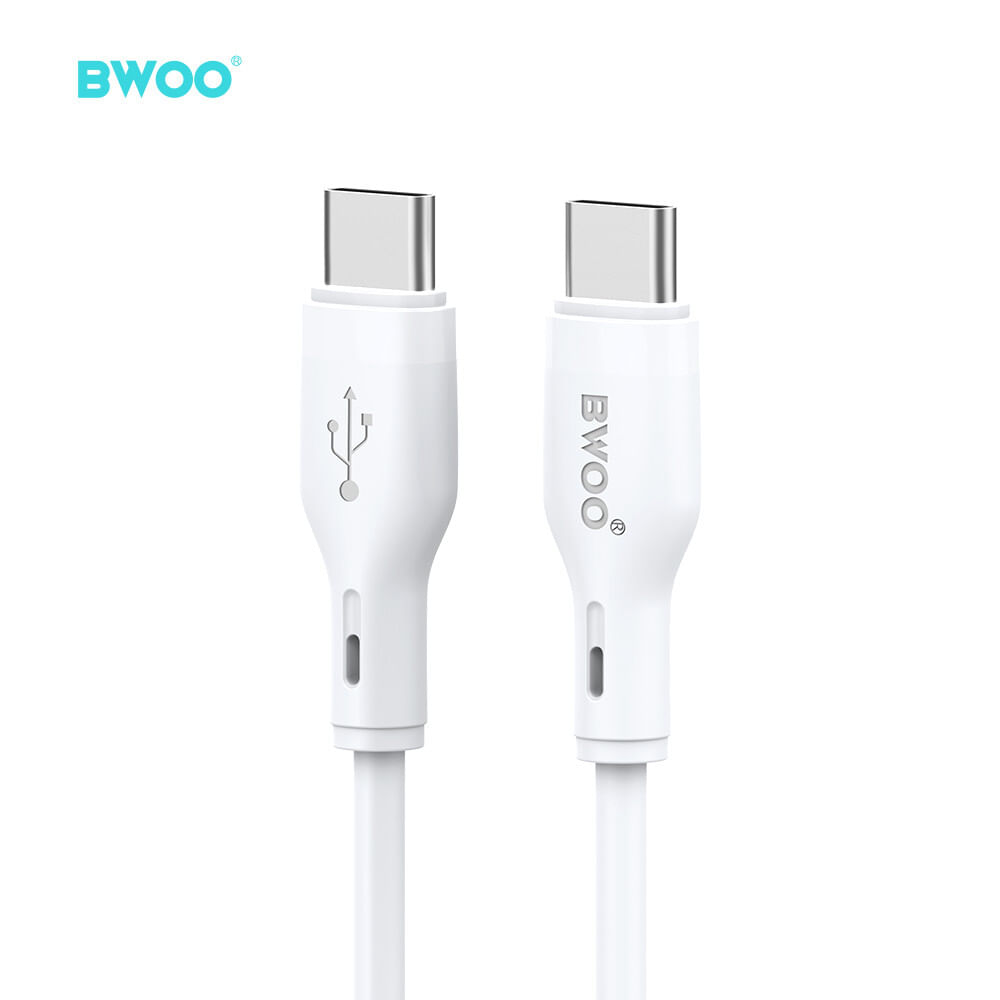 CABLE DE DATOS 60W TIPO C A TIPO C PVC 1MT X286C-C BWOO