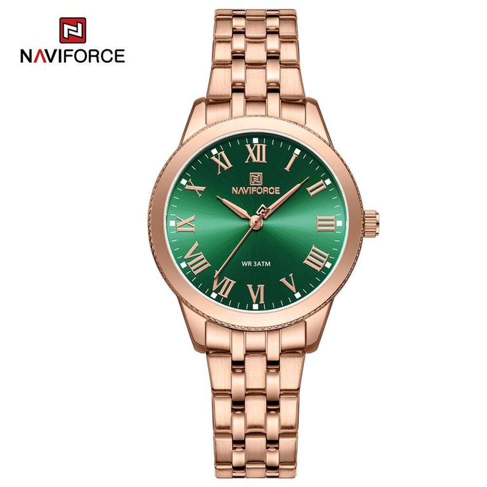 Reloj Naviforce NF5032 Correa Acero Para Dama
