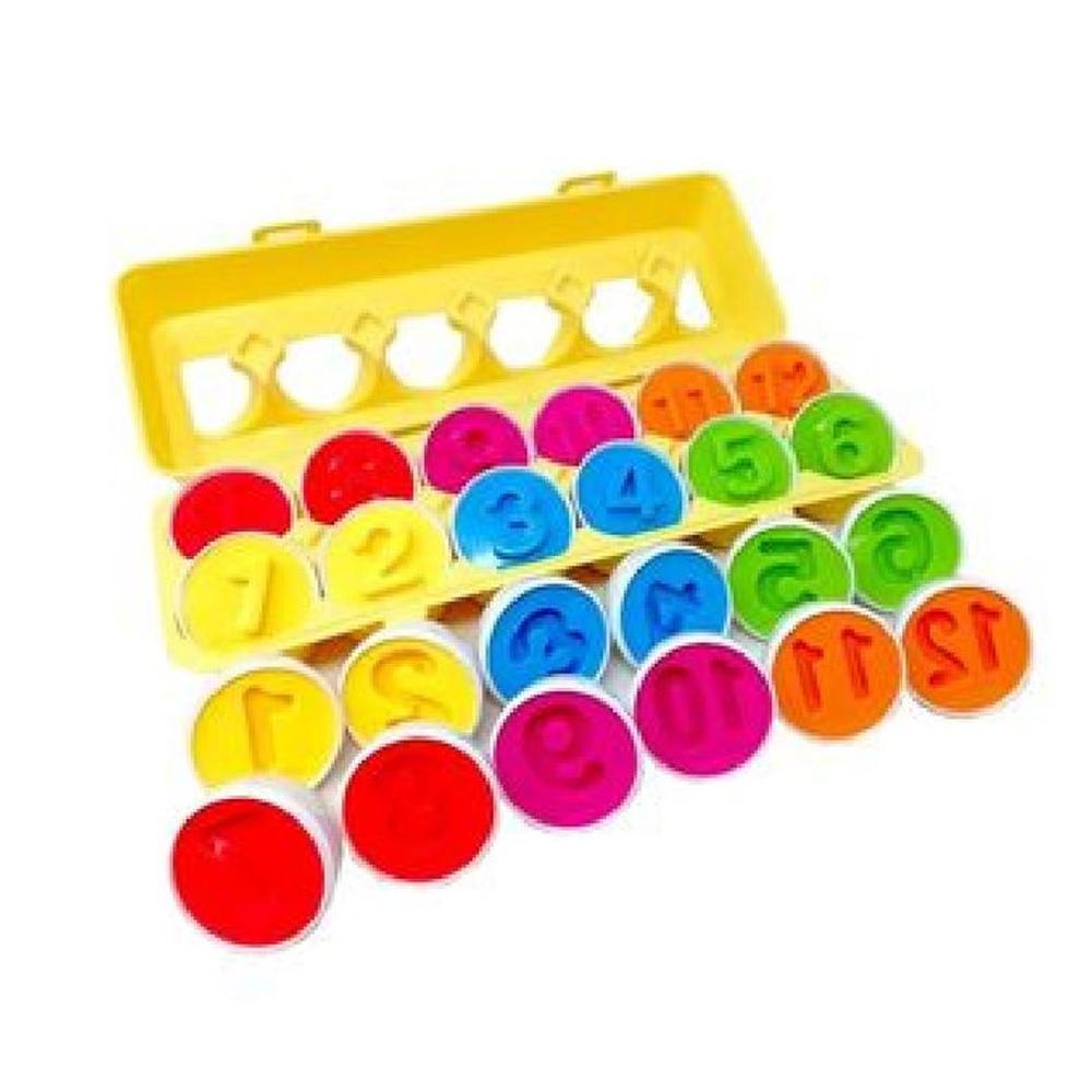 JUEGO DIDÁCTICO EDUCATIVO HUEVOS EN CAJA - MATH