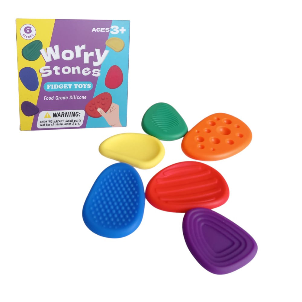Juguete Piedras Sensoriales de Silicona Para Niños