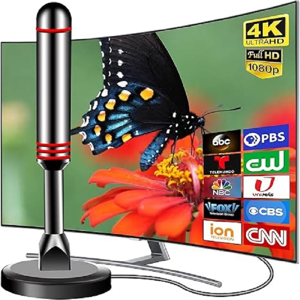 Antena Para Tv Smart HD Amplificada Interior 5m USB