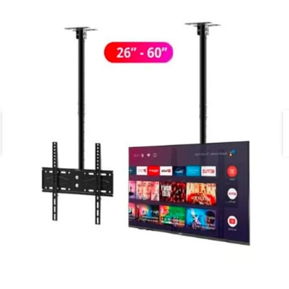 Rack 26 a 60 pulgadas De Techo para tv Colgante o Pared Negro