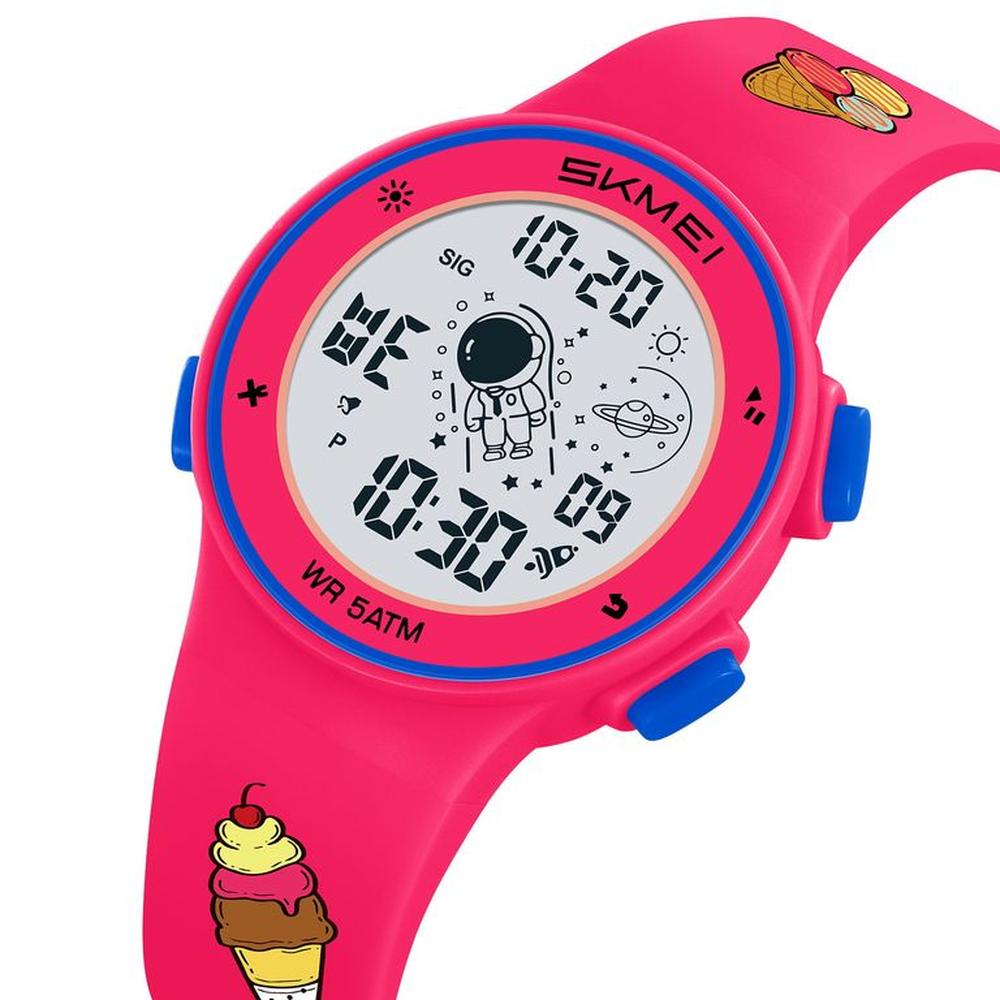 Reloj Skmei 2267 Ice cream detalles azules con luces