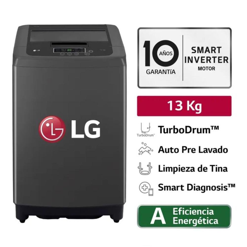 Lavadora LG Smart Motion 13KG WT13BPBK Negro Claro