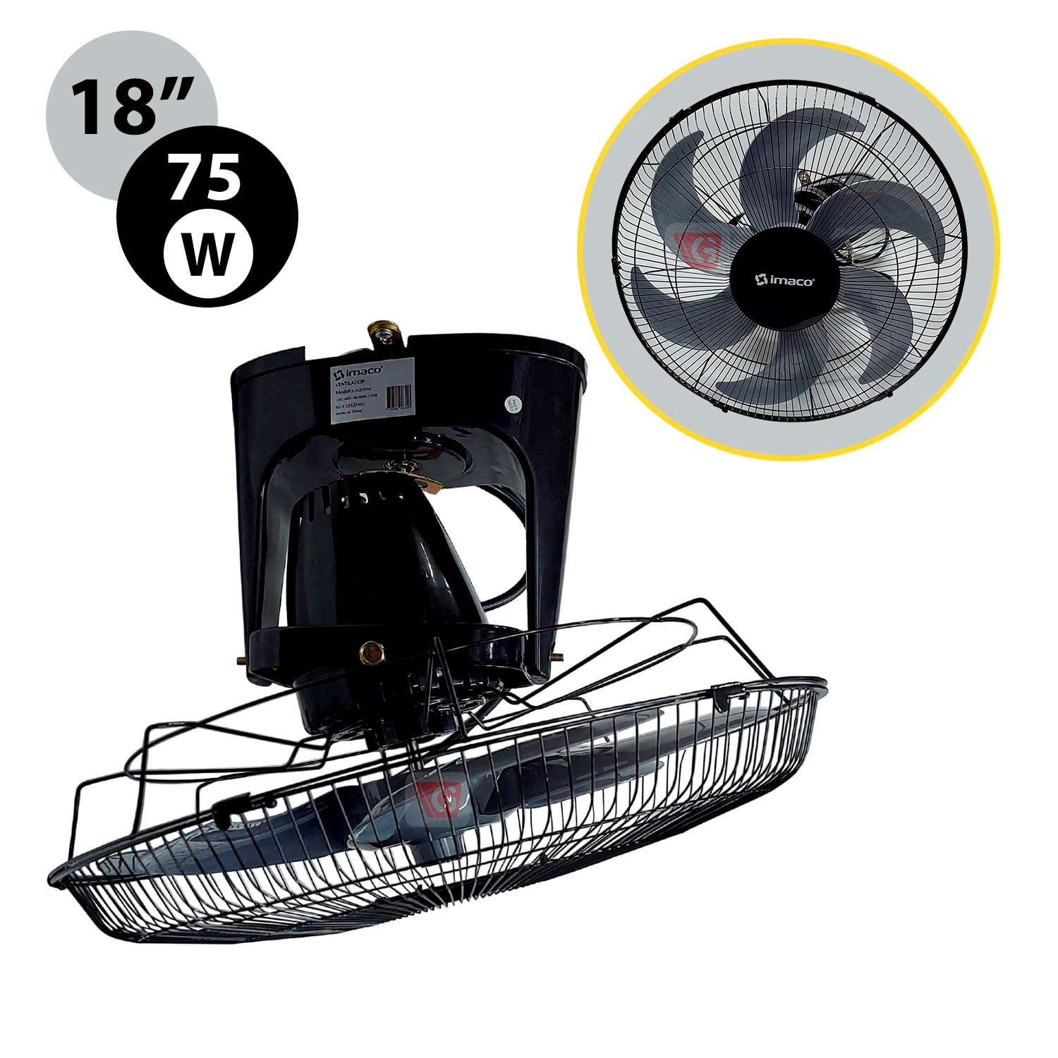 Ventilador Orbital de Techo Imaco OCF7919