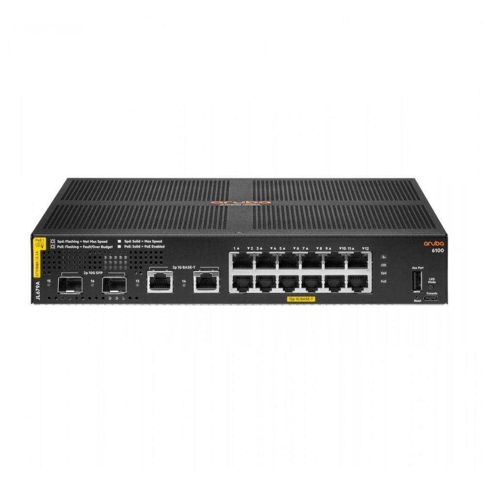 Switch HPE R8N89A ARUBA 6000 12G CLASS4 POE 2G/2